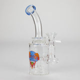6.5" Bent Neck Cartoon Glass Bong with 14 mm Bowl