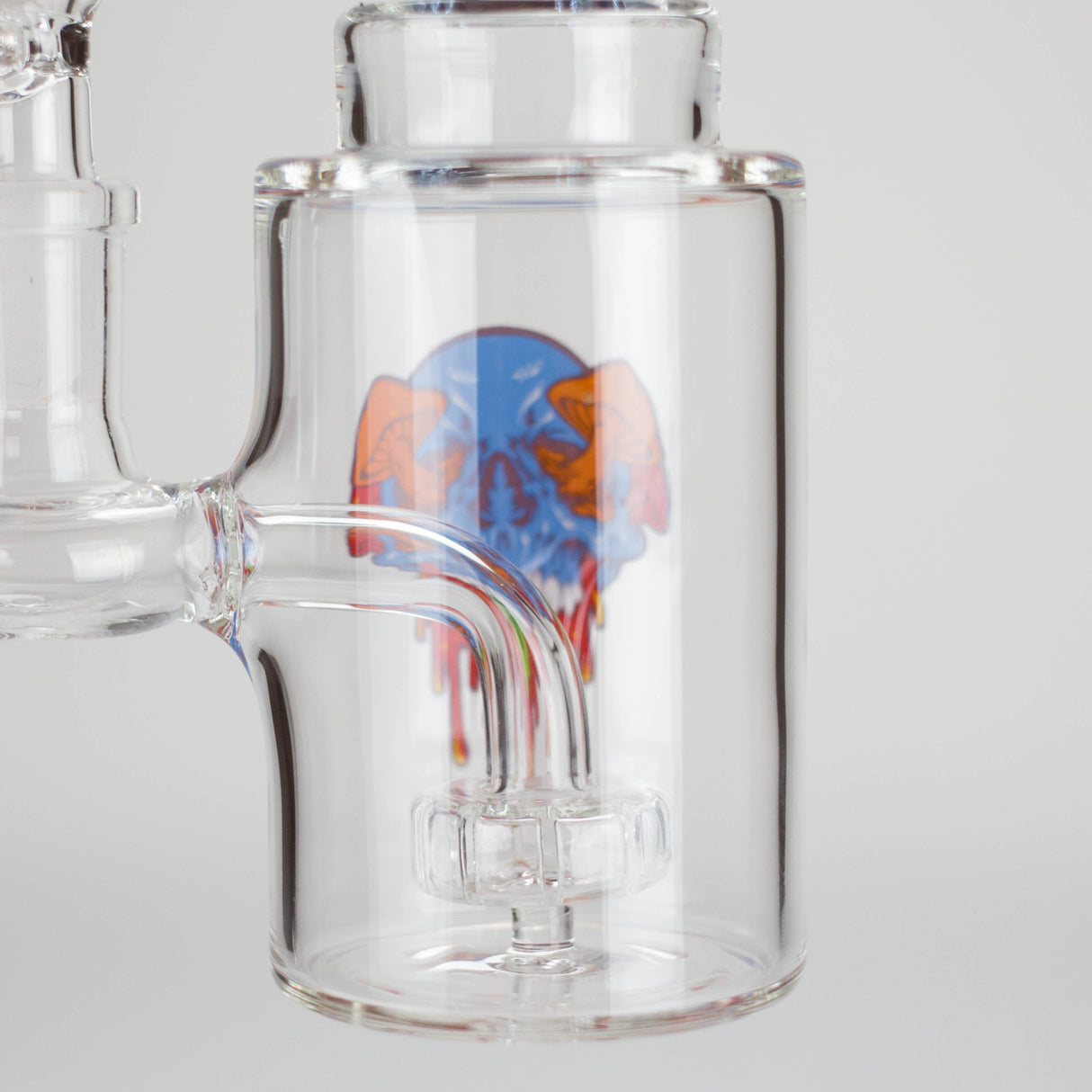 6.5" Bent Neck Cartoon Glass Bong with 14 mm Bowl