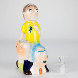 Canadian Distributor Ceramic Bong 8″ Cartoon Duo Adventure Ceramic Bong – Whimsical Vintage Collection  [ES082WP] 8″ Cartoon Duo Adventure Ceramic Bong – Whimsical Vintage Collection  [ES082WP]