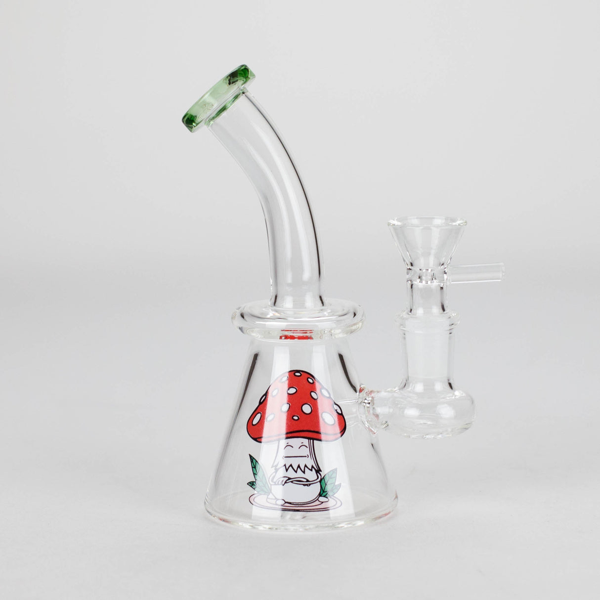 6.5" Cartoon-Themed Mini Bong with Angled Mouthpiece