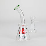 6.5" Cartoon-Themed Mini Bong with Angled Mouthpiece