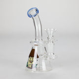 6.5" Cartoon-Themed Mini Bong with Angled Mouthpiece