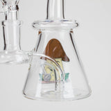 6.5" Cartoon-Themed Mini Bong with Angled Mouthpiece