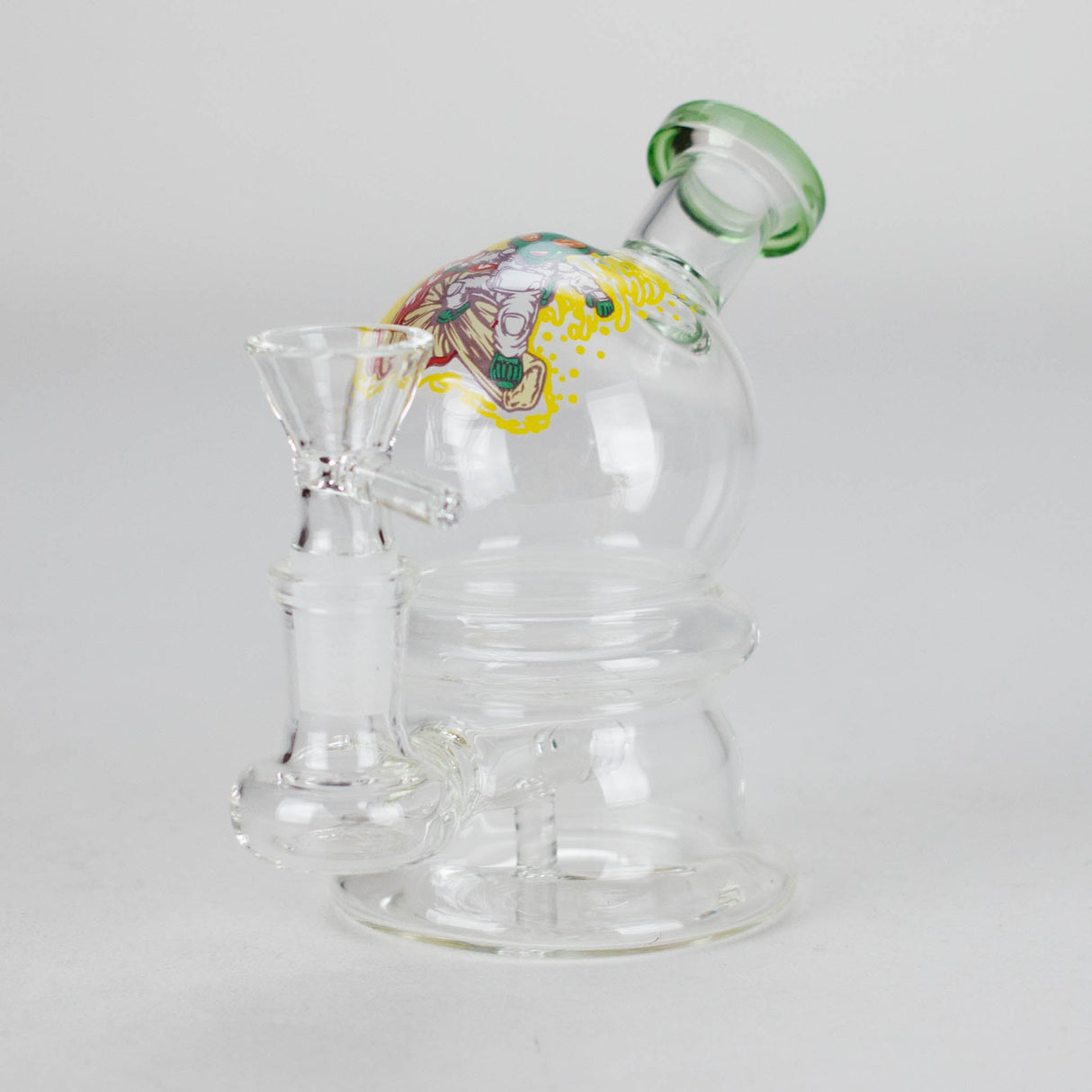 6.5" Cartoon-Themed Mini Bong with 14 mm Bowl