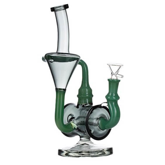 Canadian Distributor Glass Bong 11″ Jade Green Tecycler Glass Bong [C8034] 11″ Jade Green Tecycler Glass Bong [C8034]