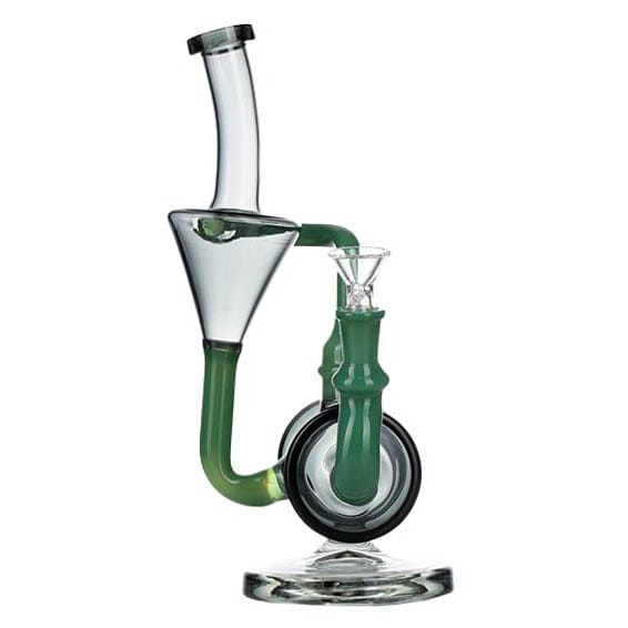 Canadian Distributor Glass Bong 11″ Jade Green Tecycler Glass Bong [C8034] 11″ Jade Green Tecycler Glass Bong [C8034]