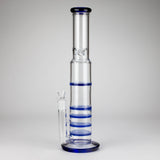RMG WHOLESALE Glass Bong 17" Blue Honeycomb Cycler Glass Bong – 4 Honeycomb Diffusers 17" Blue Honeycomb Cycler Glass Bong – 4 Honeycomb Diffusers
