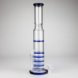 RMG WHOLESALE Glass Bong 17" Blue Honeycomb Cycler Glass Bong – 4 Honeycomb Diffusers 17" Blue Honeycomb Cycler Glass Bong – 4 Honeycomb Diffusers