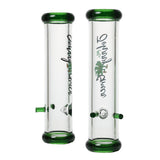 Johnny Green 10" 7 mm Green Steamroller Glass Pipe