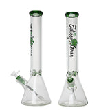 Johnny Green | 16″ 9mm Beaker with Elephant Joint and Grid Percolator Slide – Green (MJG-003)