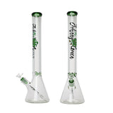 Johnny Green | 20″ 9mm Beaker with Elephant Joint and Grid Percolator Slide – Green (MJG-004)