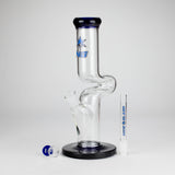 NG | 12" Zong Straight Bong – Colored Base & Slitted Downstem [G1103]