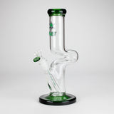 NG | 12" Zong Straight Bong – Colored Base & Slitted Downstem [G1103]