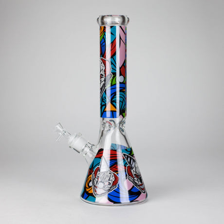 DY Glass Glass Bong 13.5" PsyClown Glass Bong – 7mm Thick Glass, Bold Psychedelic Clown Design 13.5" PsyClown Glass Bong – 7mm Thick Glass, Bold Psychedelic Clown Design