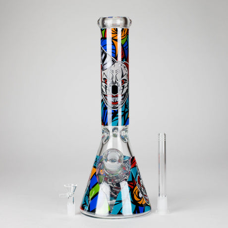 DY Glass Glass Bong 13.5" PsyClown Glass Bong – 7mm Thick Glass, Bold Psychedelic Clown Design 13.5" PsyClown Glass Bong – 7mm Thick Glass, Bold Psychedelic Clown Design