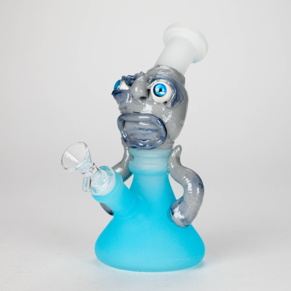 7.5" Sci-Fi Alien Glass Bong with 14 mm Bowl