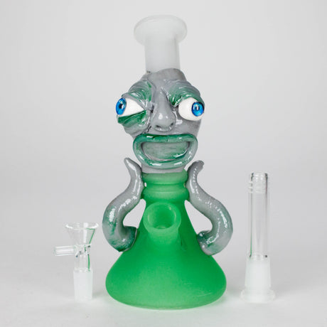 DY Glass Glass Bong 7.5" Sci-Fi Alien Glass Bong with 14 mm Bowl ZogSquad 7.5" Alien Frosted Glass Bong | Canada