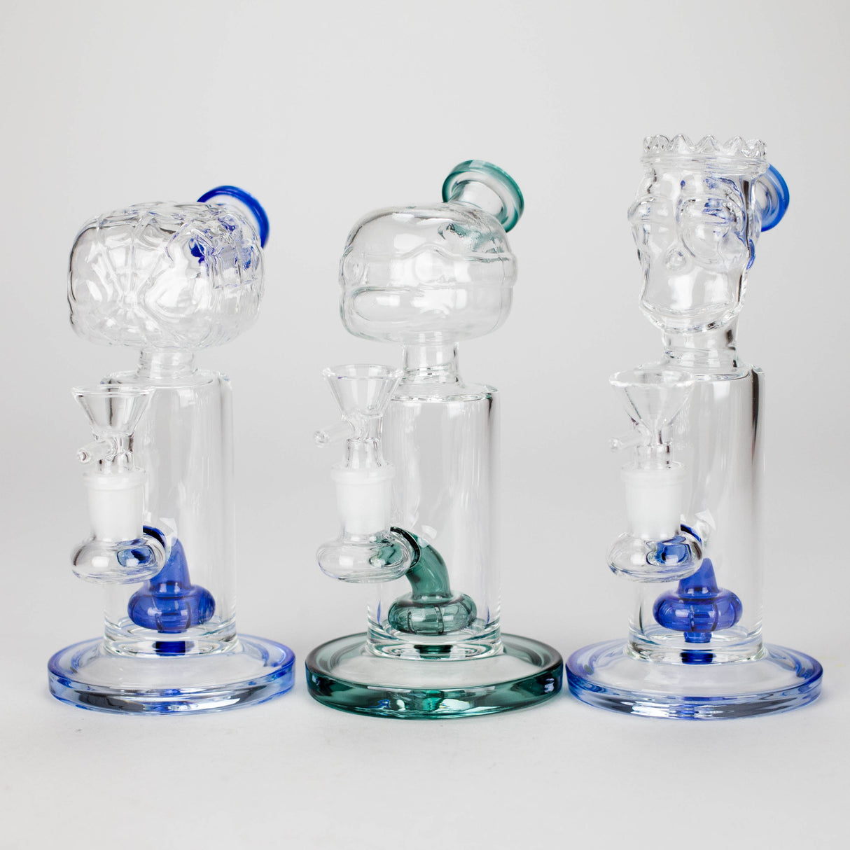 7" Cartoon Character Diffuser Glass Bong