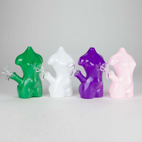 JJ Distribution Glass Bong 5.5" Curvy Glass Bong 5.5" Curvy Glass Bong