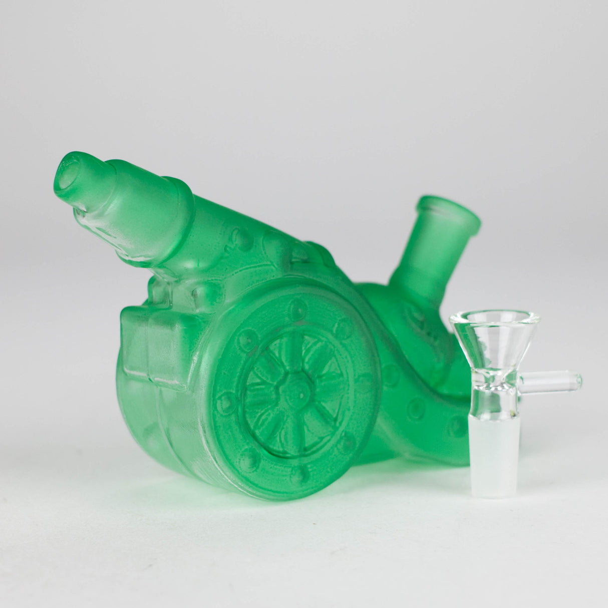 8.5" Neon Cannon Glass Bong with 14 mm Bowl
