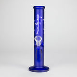 10" Straight Tube Water Pipe with Star Pattern | Durable Glass – Assorted Colors