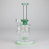 8" Glass Water Pipe with Showerhead Diffuser – Assorted Colors