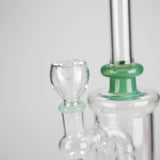 8" Glass Water Pipe with Showerhead Diffuser – Assorted Colors