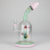 DY Glass Glass Bong 9.5" MadCaps Glass Bong 9.5" MadCaps Glass Bong