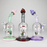 DY Glass Glass Bong 9.5" MadCaps Glass Bong 9.5" MadCaps Glass Bong