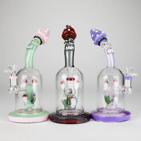 DY Glass Glass Bong 9.5" MadCaps Glass Bong 9.5" MadCaps Glass Bong