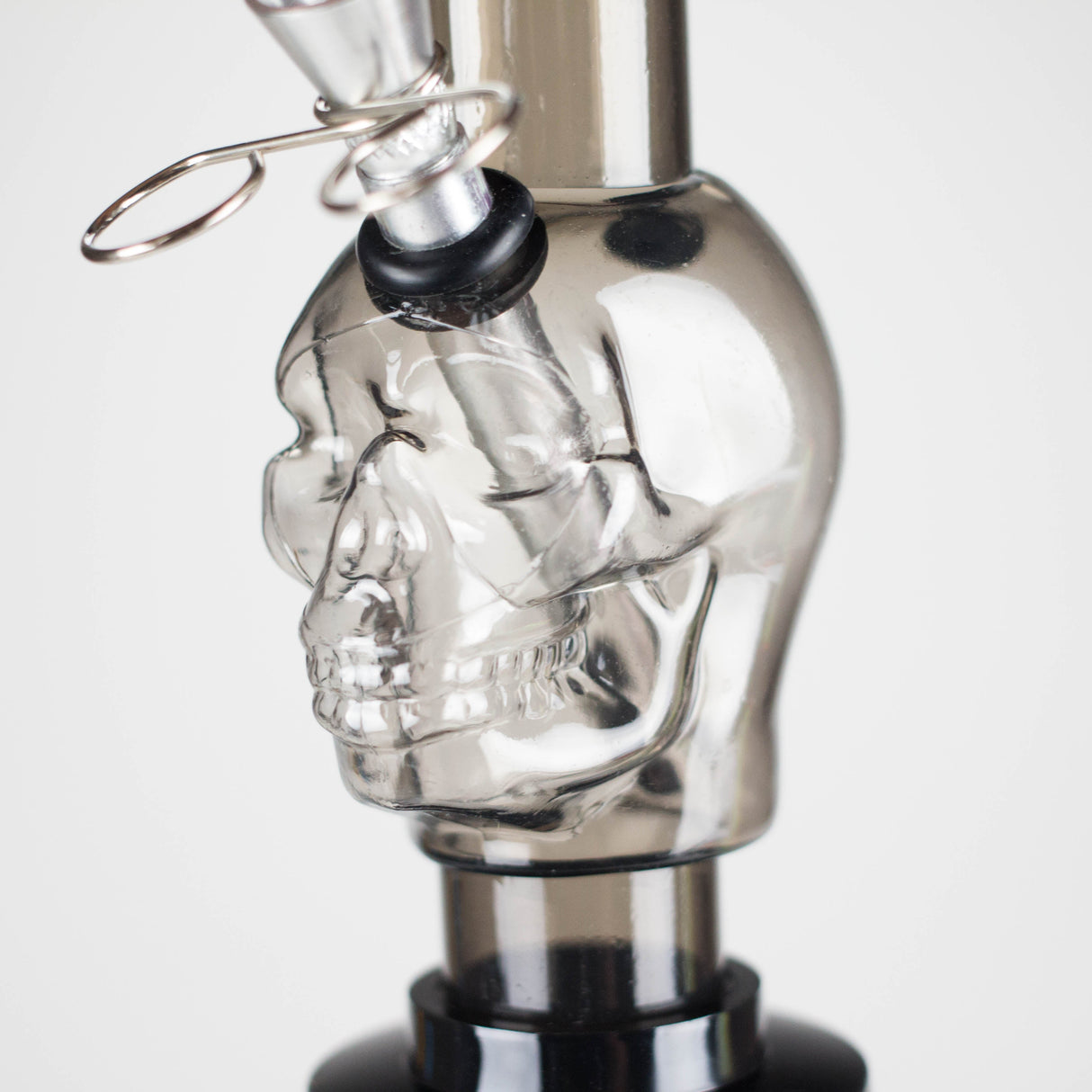 8" Skull Shape Detachable Base Acrylic Water Pipe