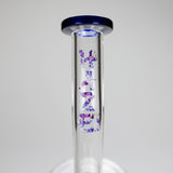 Haze | 9″ Skull Flower Glass Rig – Blue (Mini-M)