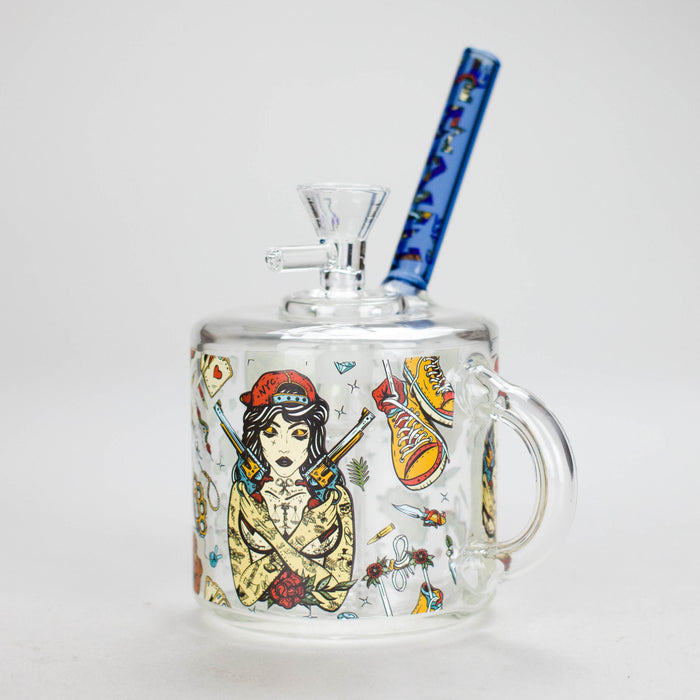 Haze 6 inch Coffee Mug Mini Bubbler in blue