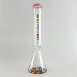 Wellcann | 17" Thickened Base Psychedelic Beaker Glass Bong