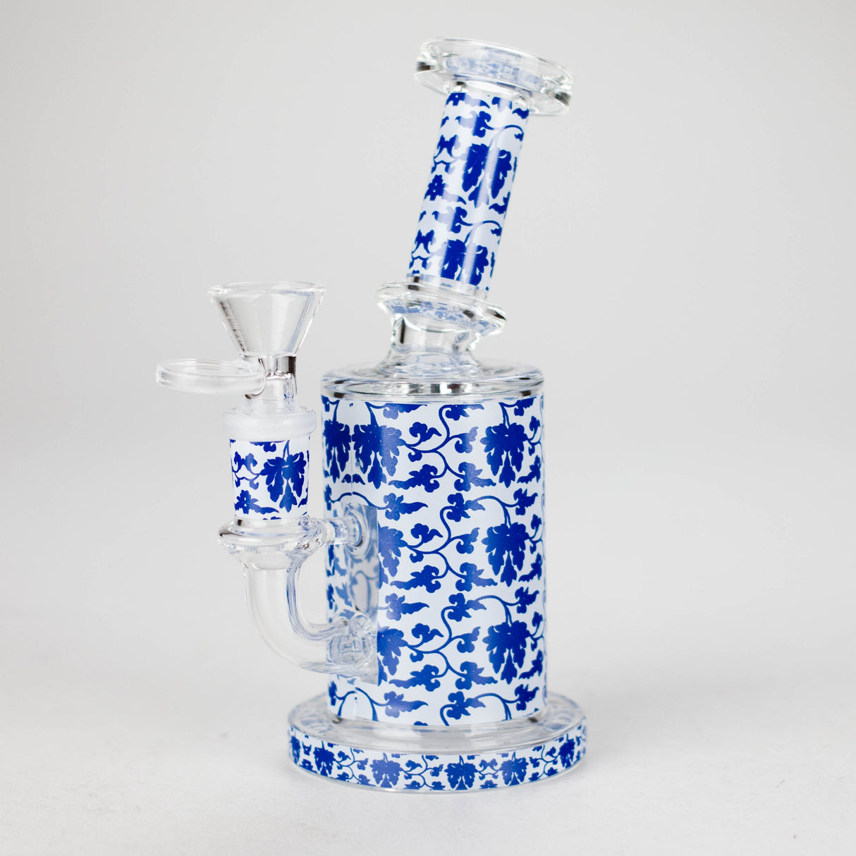 7" Cloisonné Design Glass Bong with Water Diffuser