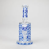 7" Cloisonné Design Glass Bong with Water Diffuser