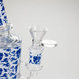 7" Cloisonné Design Glass Bong with Water Diffuser