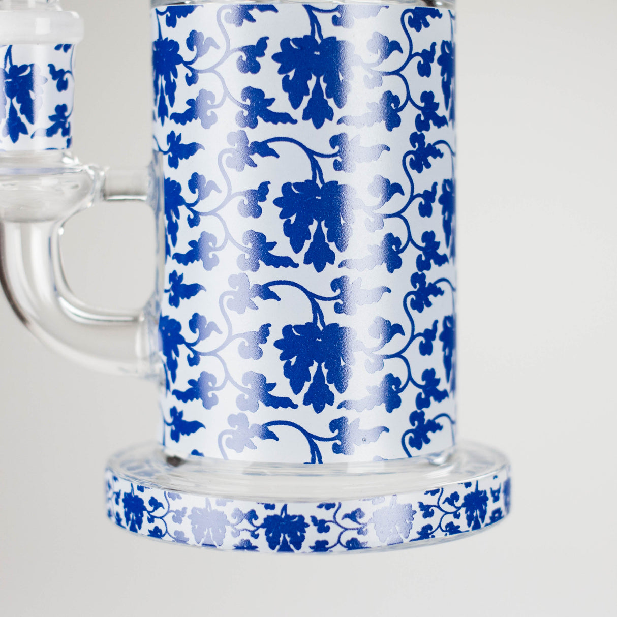 7" Cloisonné Design Glass Bong with Water Diffuser