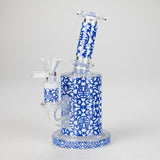 7" Cloisonné Design Glass Bong with Water Diffuser