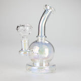 7" Electroplate Metallic Glass Bong