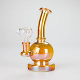 7" Electroplate Metallic Glass Bong