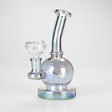 7" Electroplate Metallic Glass Bong