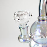 7" Electroplate Metallic Glass Bong