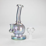 7" Electroplate Metallic Glass Bong