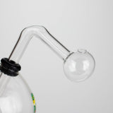 4" Snooper Ball Bulb Mix Sticker Glass Oil Burner Pipe – Durable Borosilicate Design