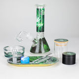 777 Smoke Glass Bong 10-in-1 Smoke Set with 8-Inch Glass Bong 10-in-1 Smoke Set with 8" Glass Bong