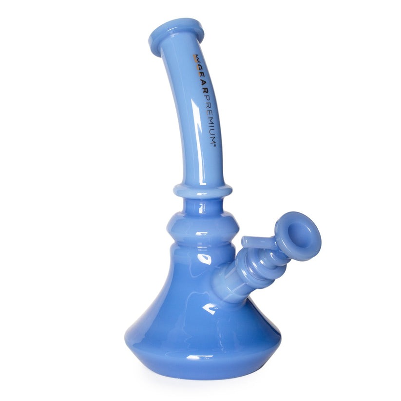 GEAR Premium® 8" Cypress Bell Base Curved Neck Water Pipe
