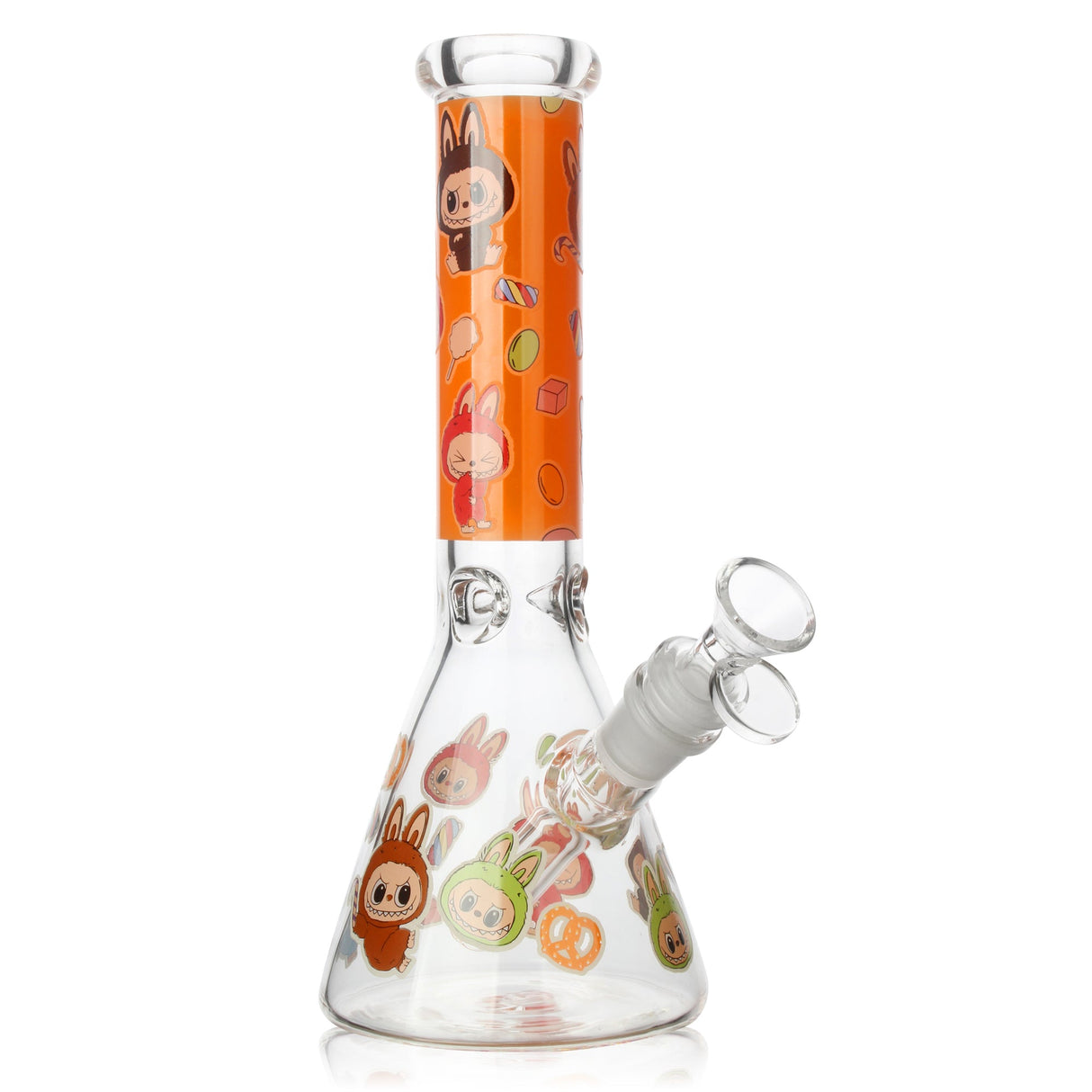 10" Cartoon Design Beaker Bong with Ice Catcher