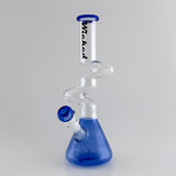 Wicked | Zig-Zag 12" 4mm 4 Colours Assorted Glass Beaker Bong