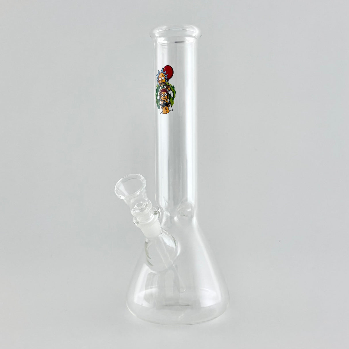 10" Cartoon Glass Beaker Bong